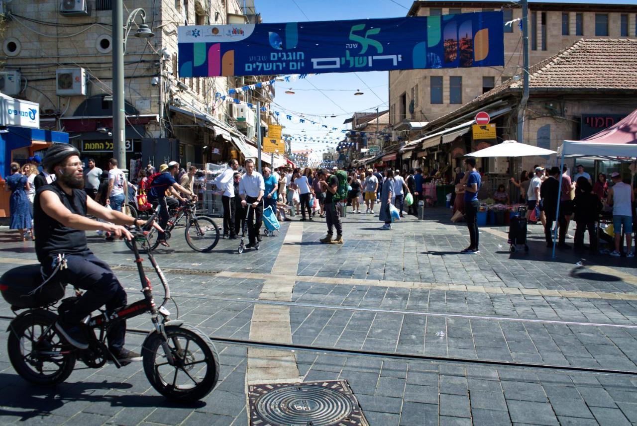 דירה לזוג על שוק מחנה יהודה Leilighet Jerusalem Eksteriør bilde